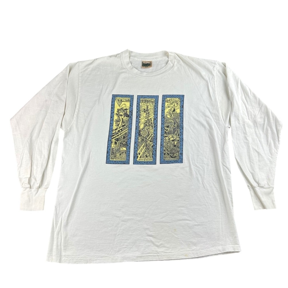 Vintage Sarah McLachlan Stanfield's T-Shirt Men XL White Long Sleeve Graphic 90s